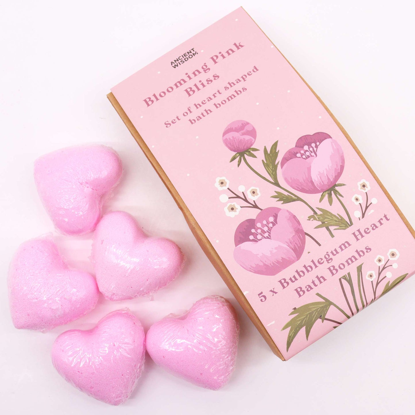 Bath Heart Gift Set - Blooming Pink Bliss