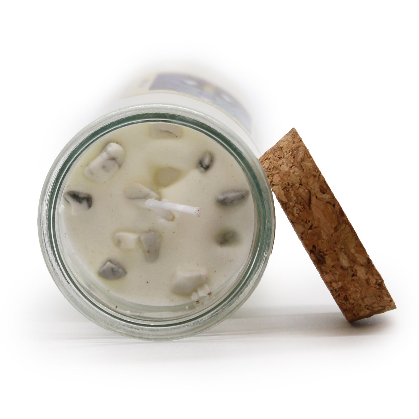 Cleansing Magic Spell Candle – White Jasper with Sage & Peppermint