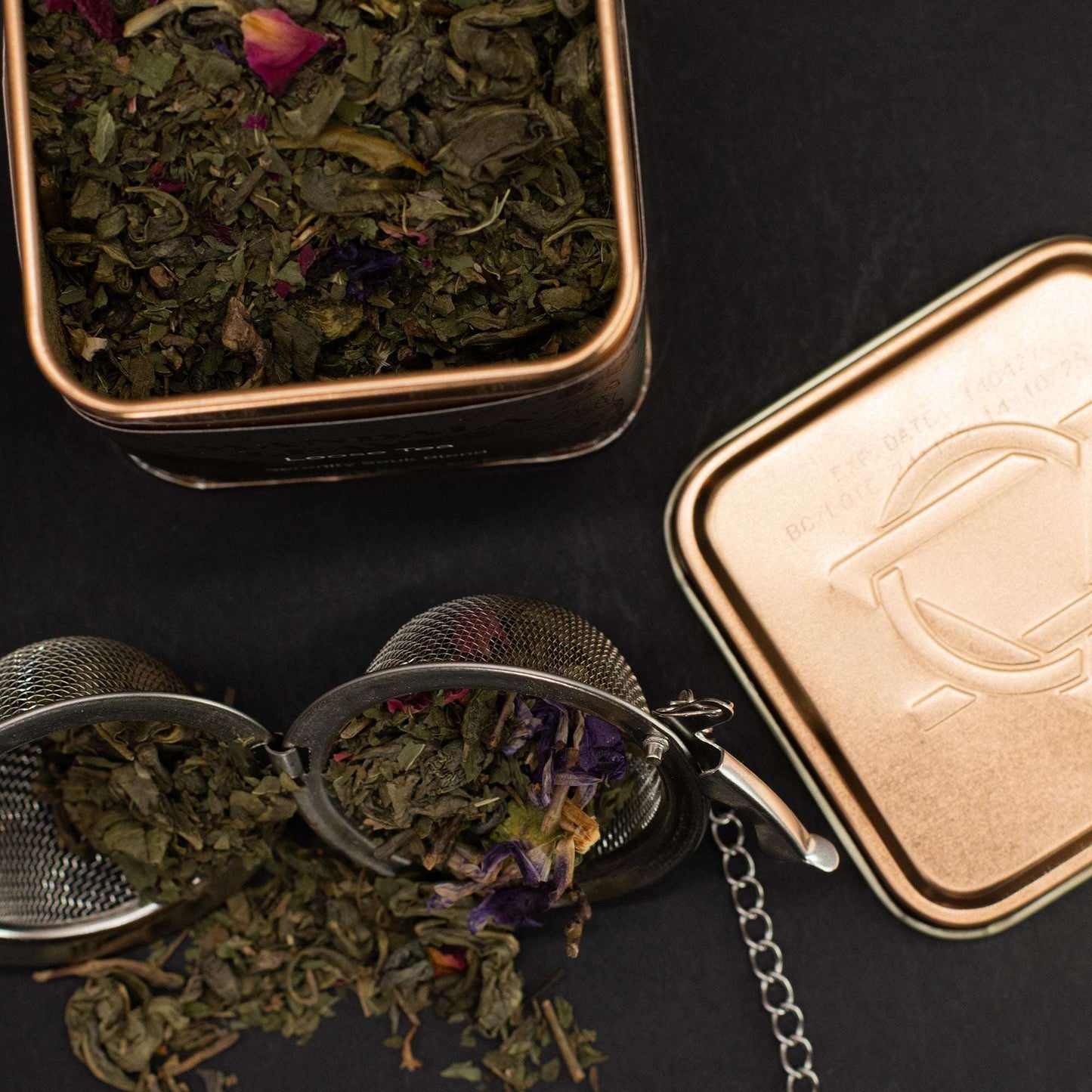 Serenity Souk Blend – 50g Loose Leaf Green Tea with Mint & Rose