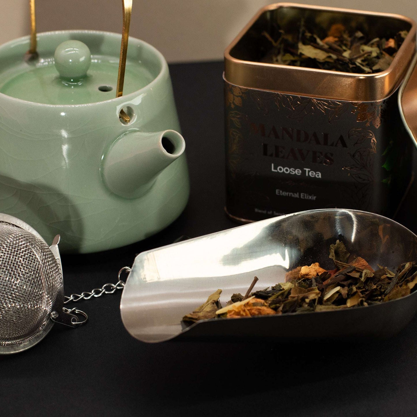 Serenity Souk Blend – 50g Loose Leaf Green Tea with Mint & Rose