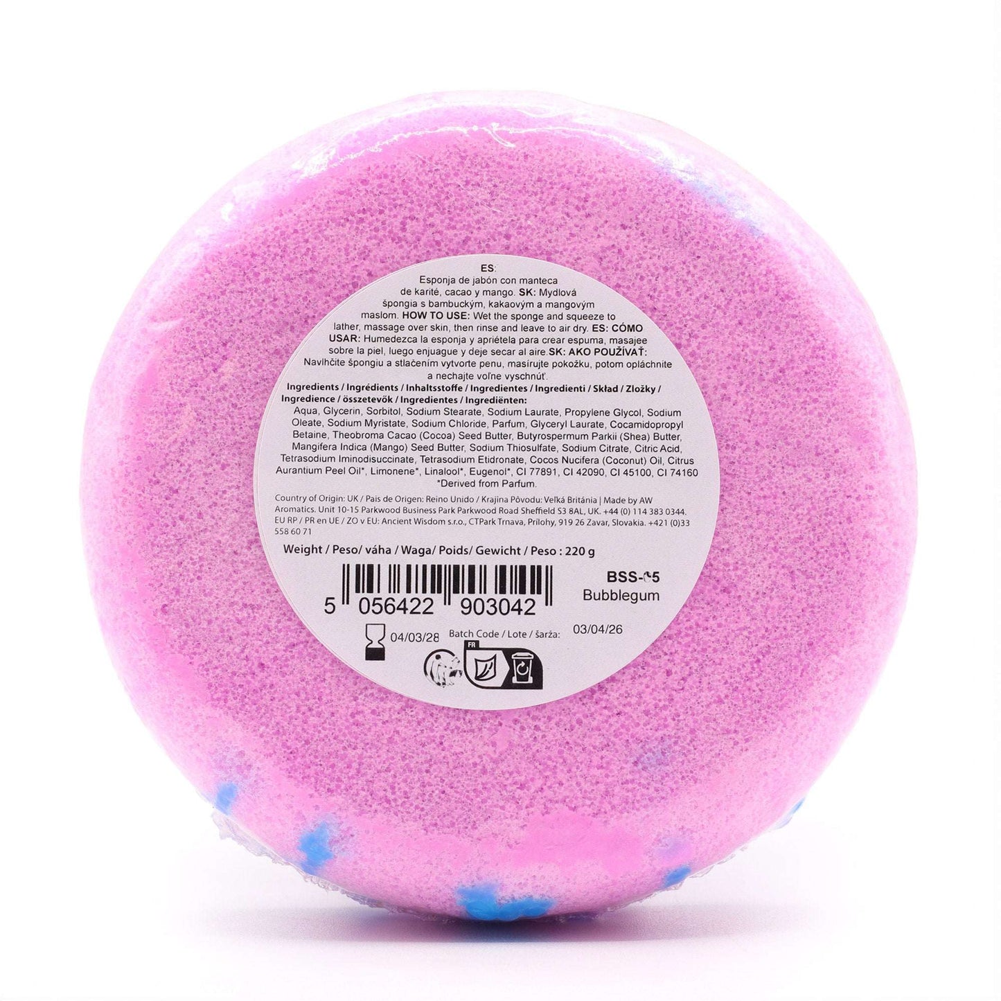 Bubblegum Butter Bubble Soap Sponge