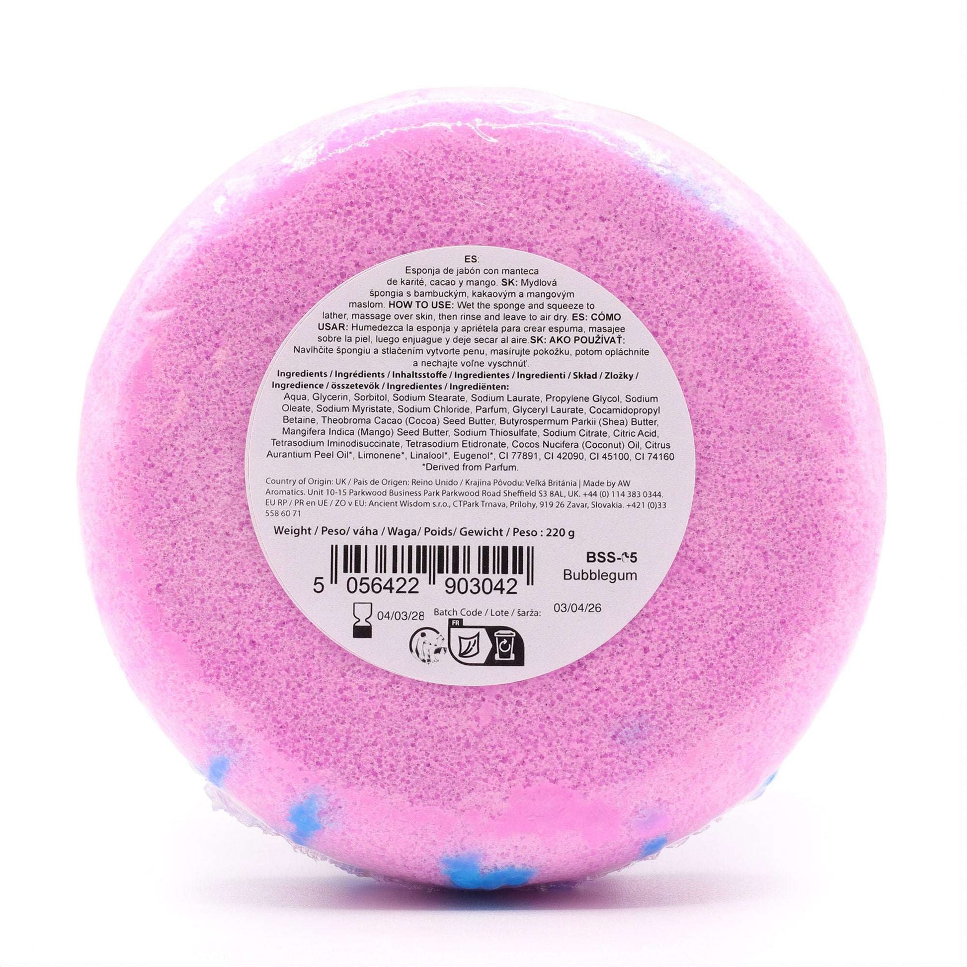 Bubblegum Butter Bubble Soap Sponge
