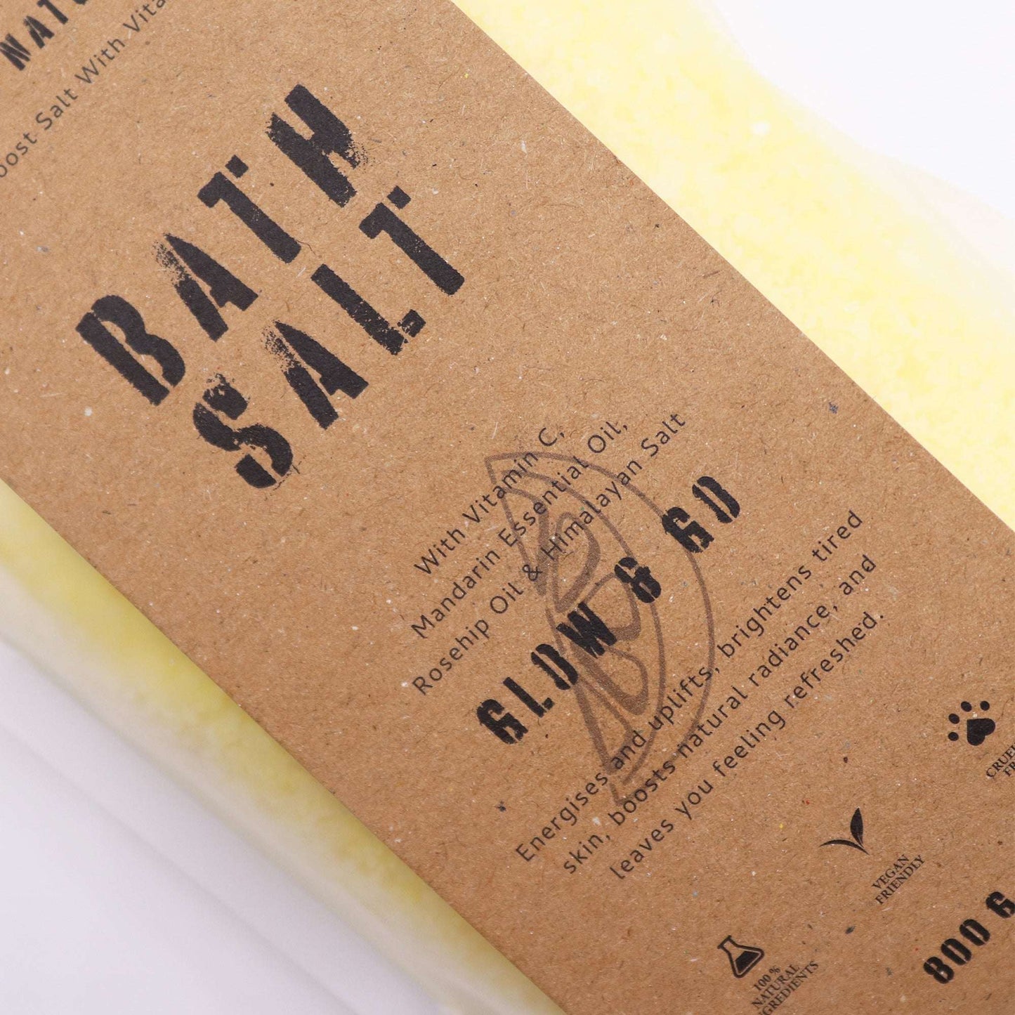 Vitamin C & Mandarin Epsom Bath Salts – Glow & Go (800g)