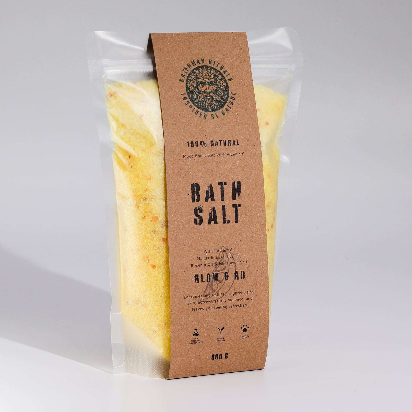 Vitamin C & Mandarin Epsom Bath Salts – Glow & Go (800g)