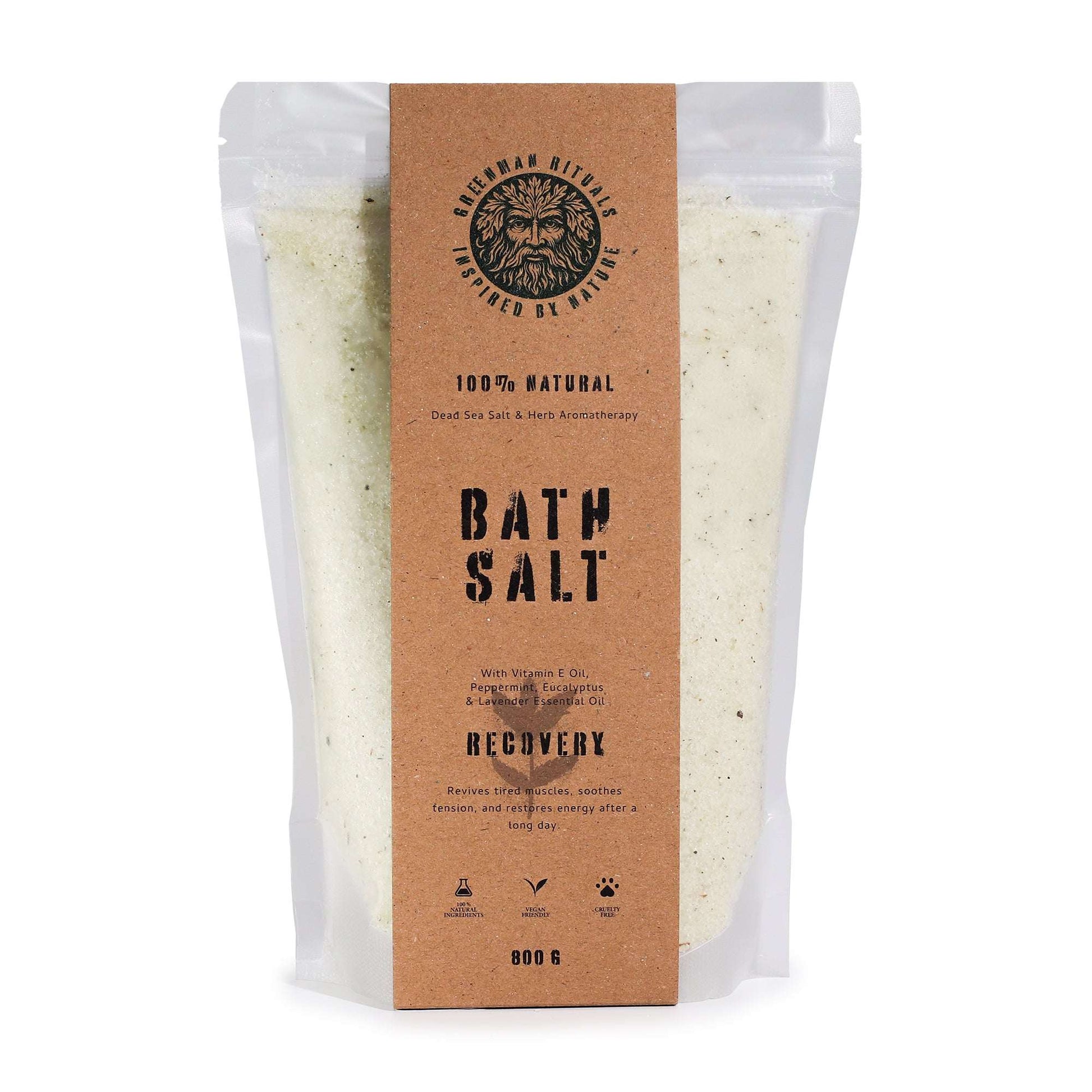 Menthol Aromatherapy Epsom Bath Salts – Recovery (800g)