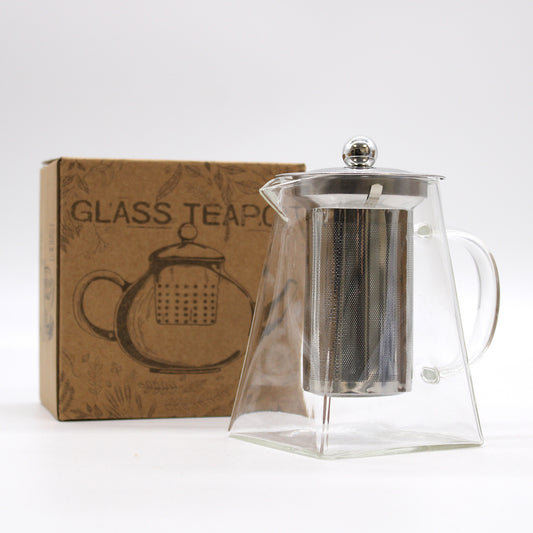 Glass Infuser Teapot – Tower Shape (750ml)