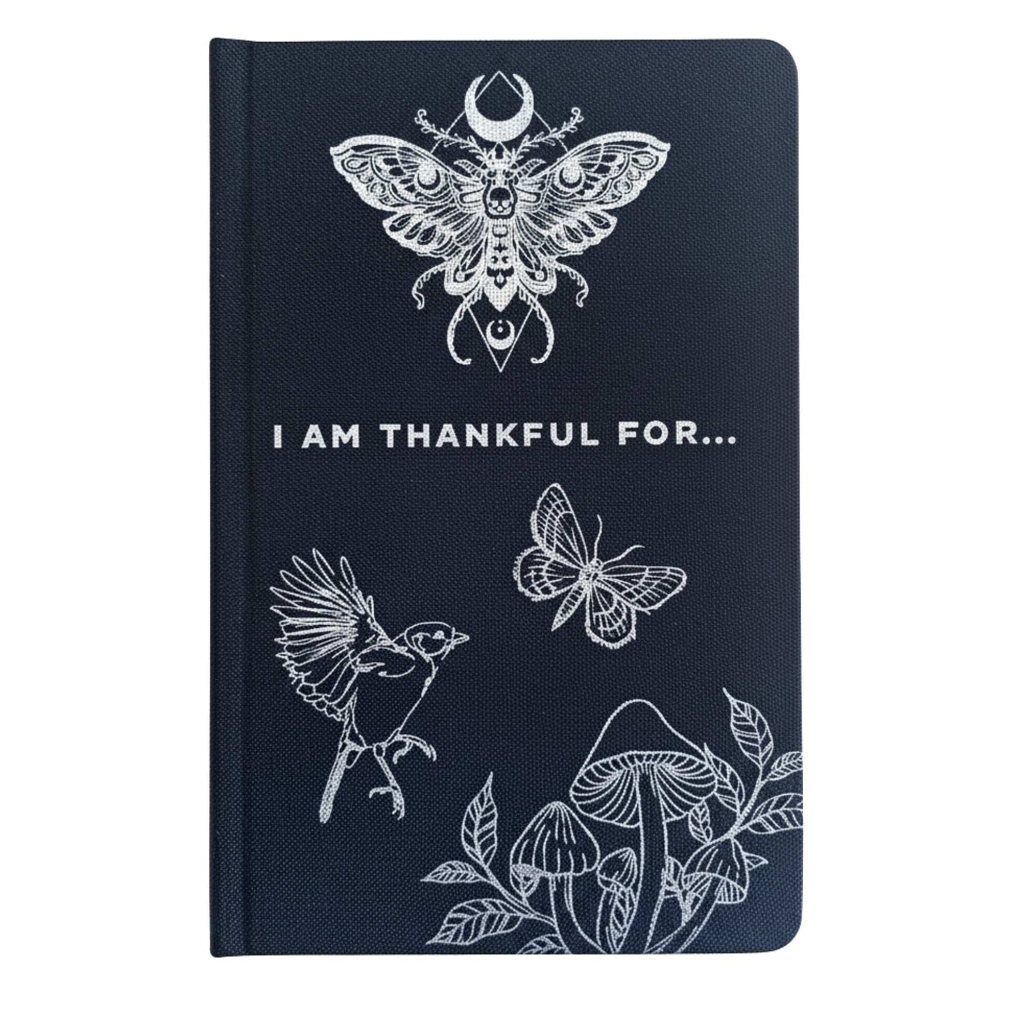 Black Gratitude Journal – Silver Lining (120 Pages)