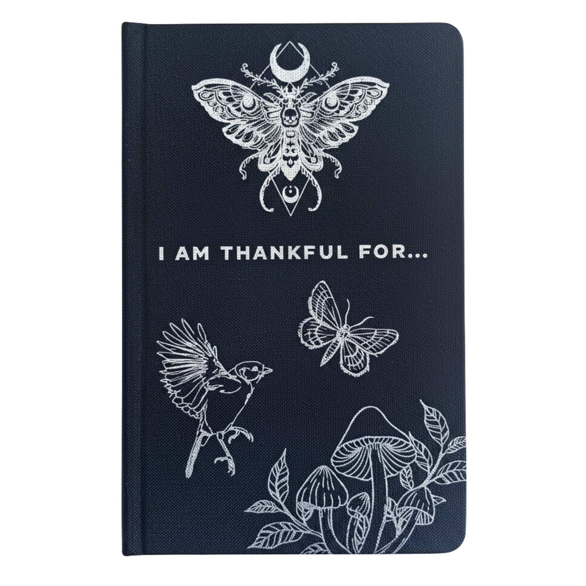 Black Gratitude Journal – Silver Lining (120 Pages)