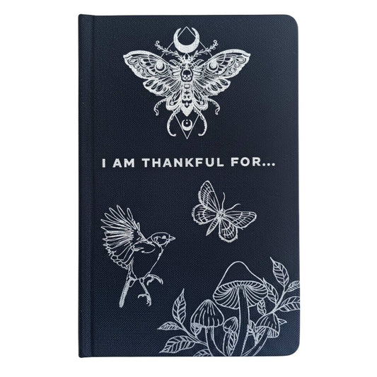 Black Gratitude Journal – Silver Lining (120 Pages)