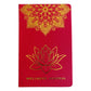 Red Wellness Journal – Golden Mandala & Lotus (120 Pages)