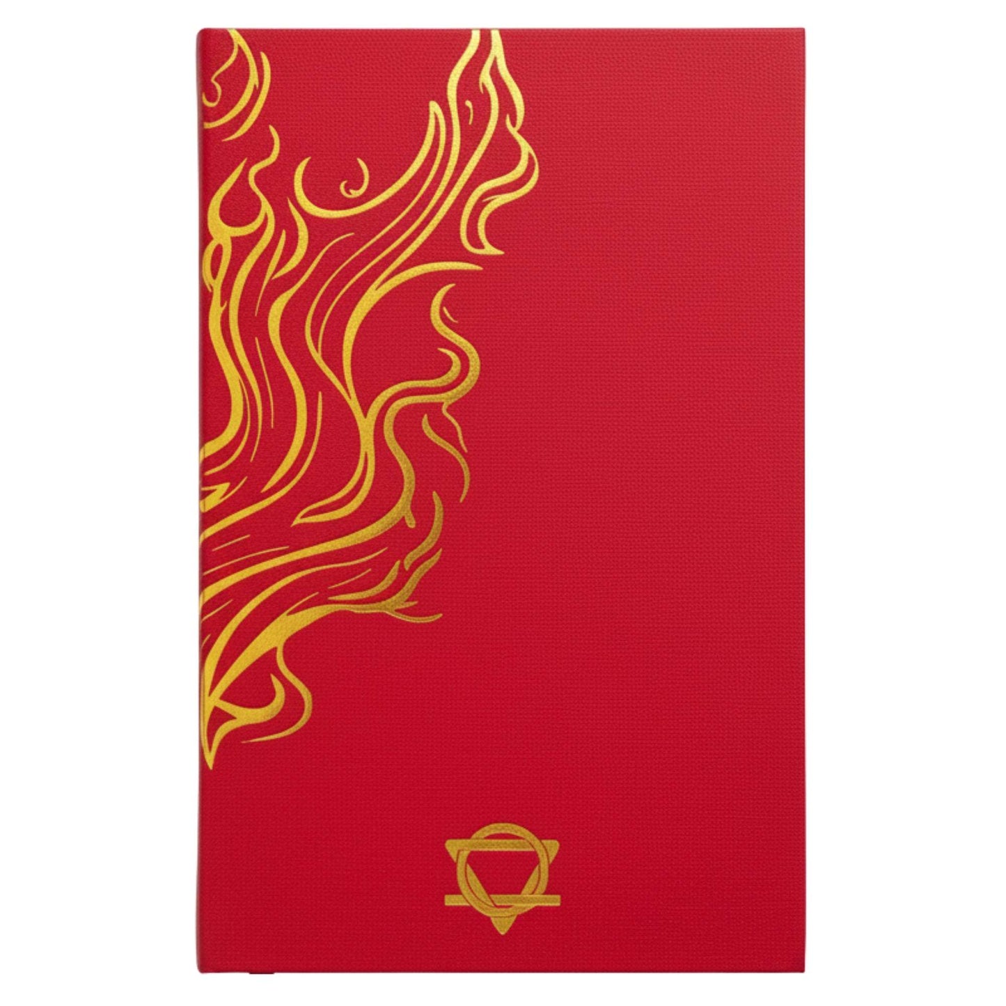 Red Wellness Journal – Golden Mandala & Lotus (120 Pages)