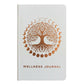 White Wellness Journal – Rose Gold Tree of Life (120 Pages)
