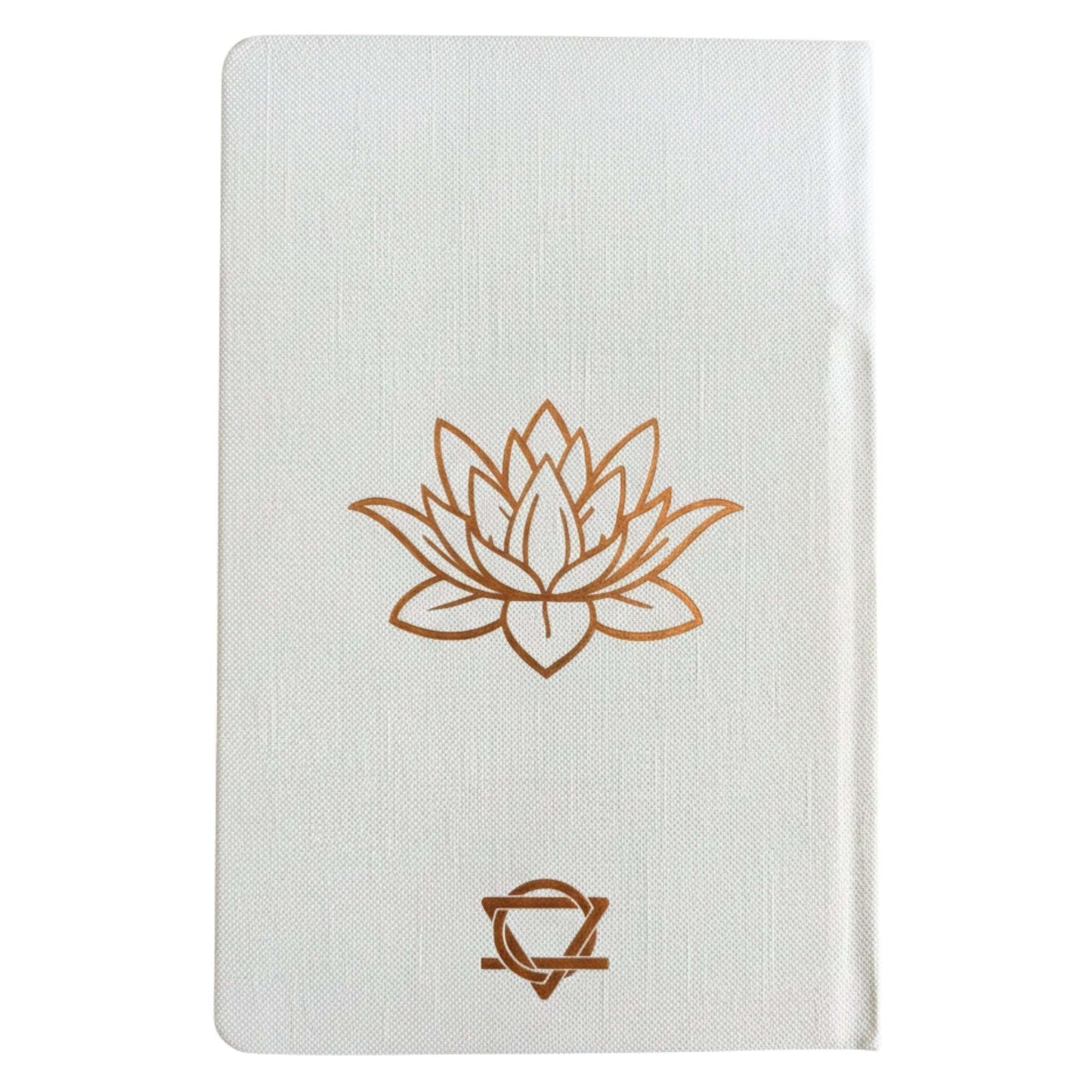 White Wellness Journal – Rose Gold Tree of Life (120 Pages)