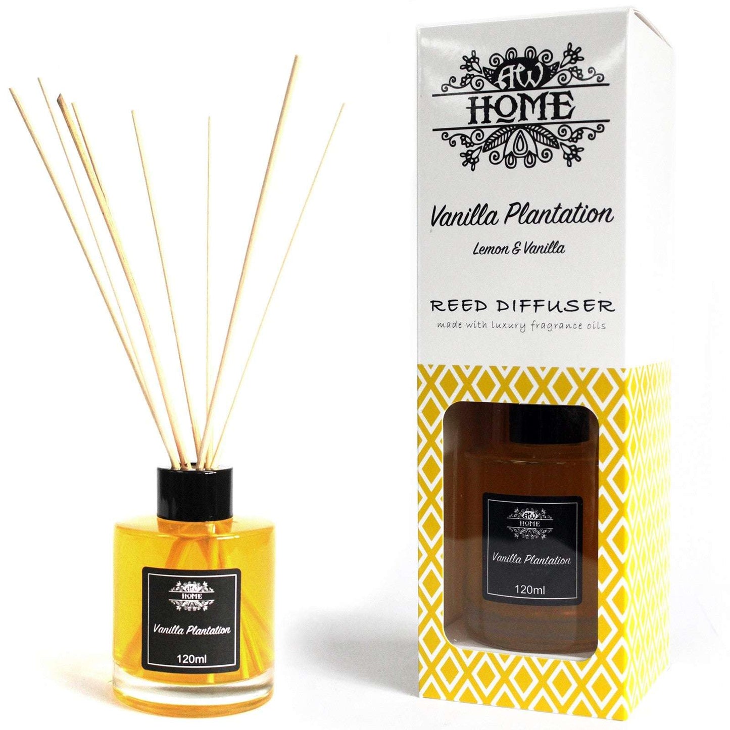 Vanilla Plantation Essential Oil Reed Diffuser – 120ml