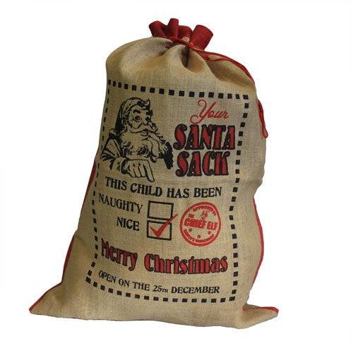 This Child Has Been...Nice! Jute Sack