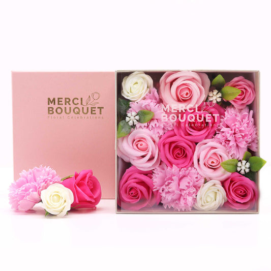 Soap Flower Gift Box – Baby Blessings (Pinks)