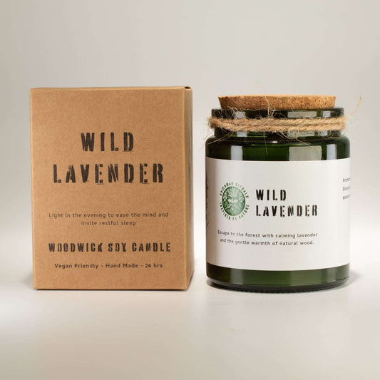 Wild Lavender Woodwick Soy Candle – 160g