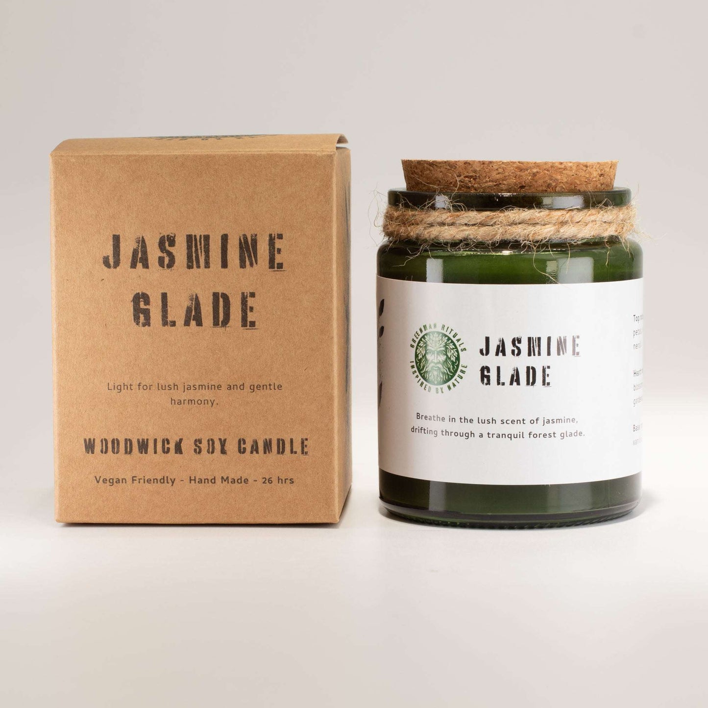 Jasmine Glade Woodwick Soy Candle – 160g
