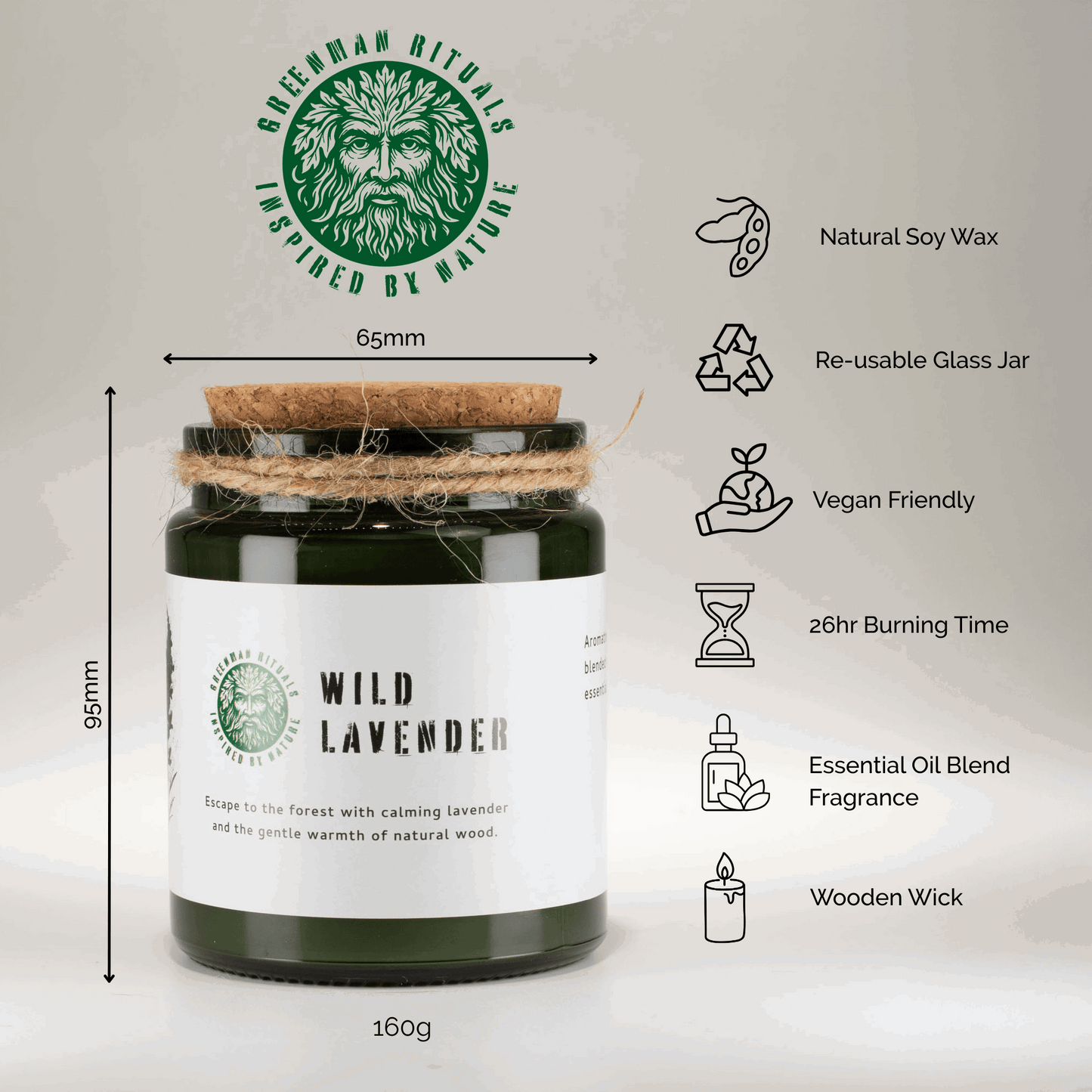 Jasmine Glade Woodwick Soy Candle – 160g