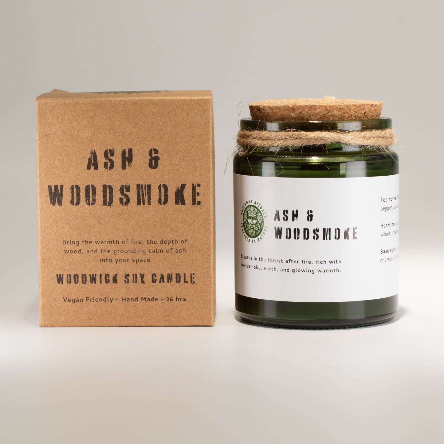 Ash & Woodsmoke Woodwick Soy Candle – 160g