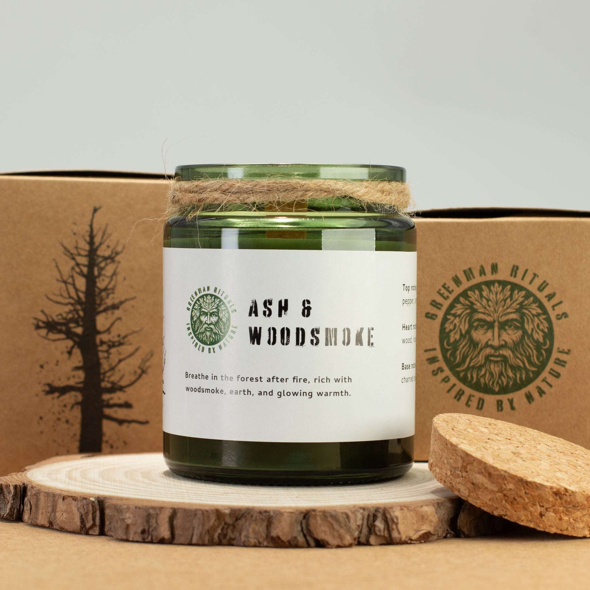 Ash & Woodsmoke Woodwick Soy Candle – 160g
