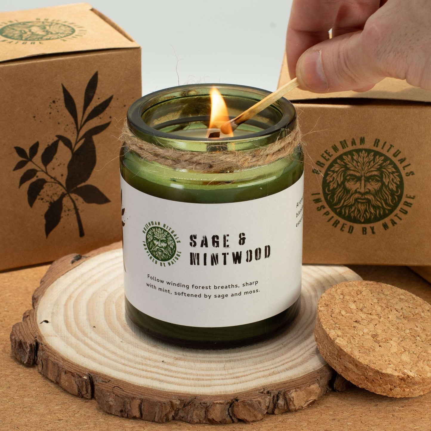 Ash & Woodsmoke Woodwick Soy Candle – 160g
