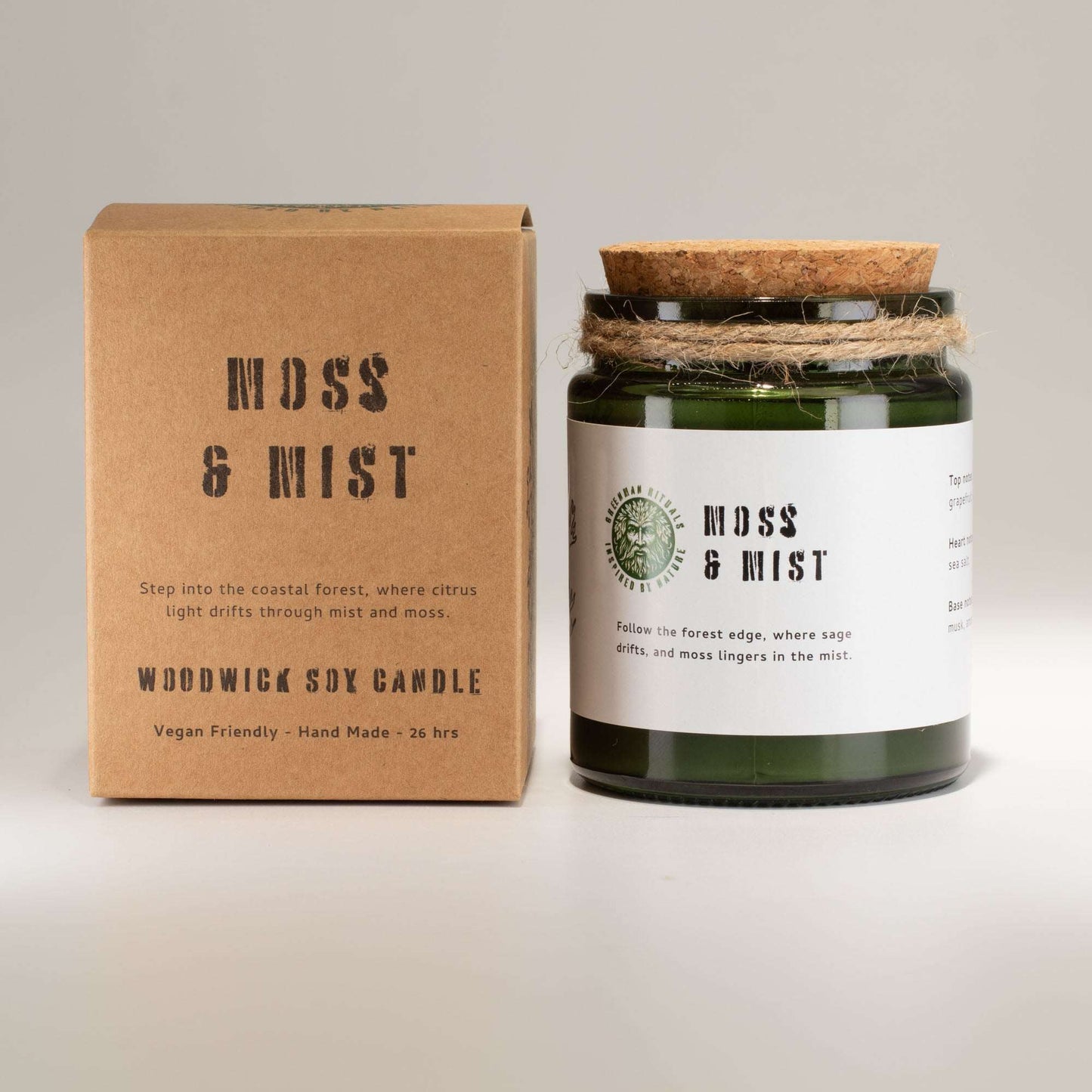 Moss & Mist Woodwick Soy Candle – 160g
