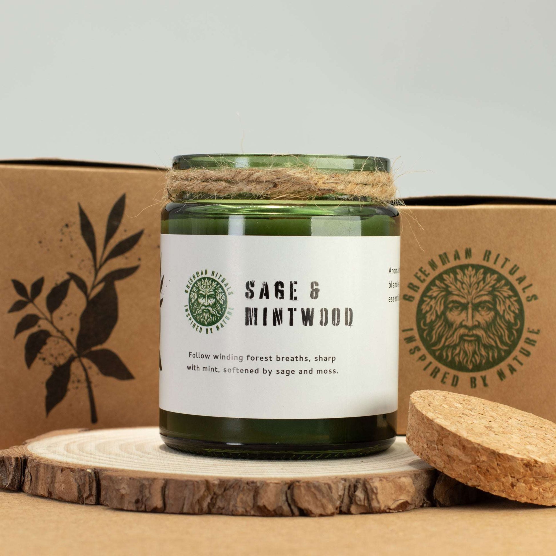 Sage & Mintwood Woodwick Soy Candle – 160g